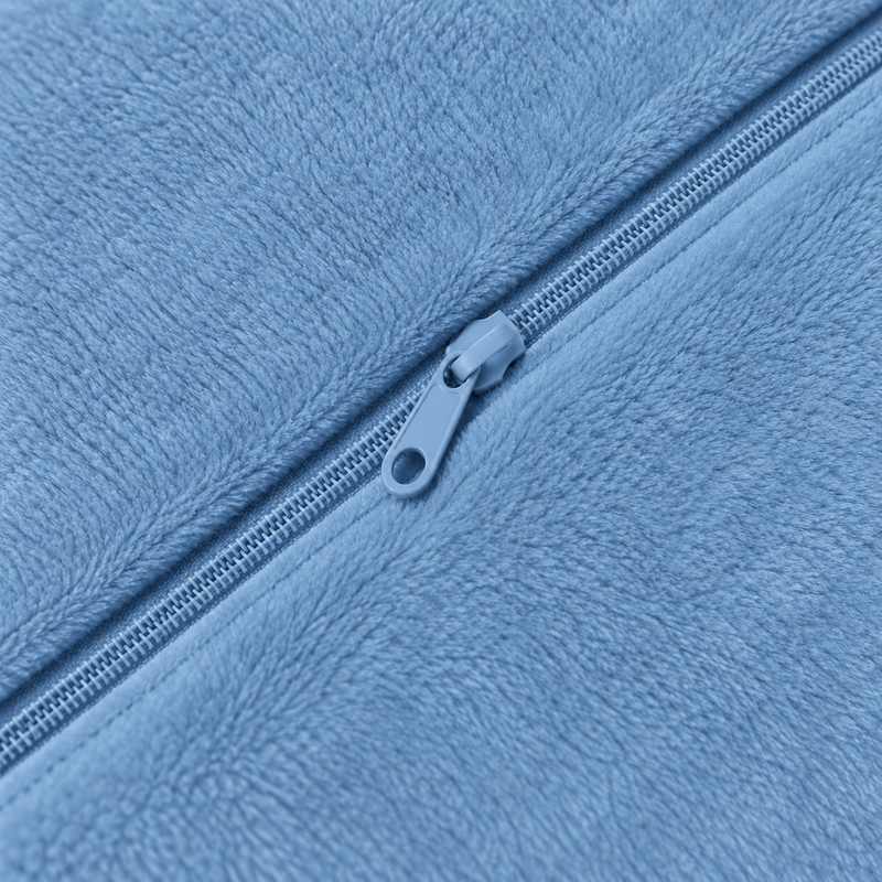 CozyFlorie Pregnancy Pillow – Blue – zipper