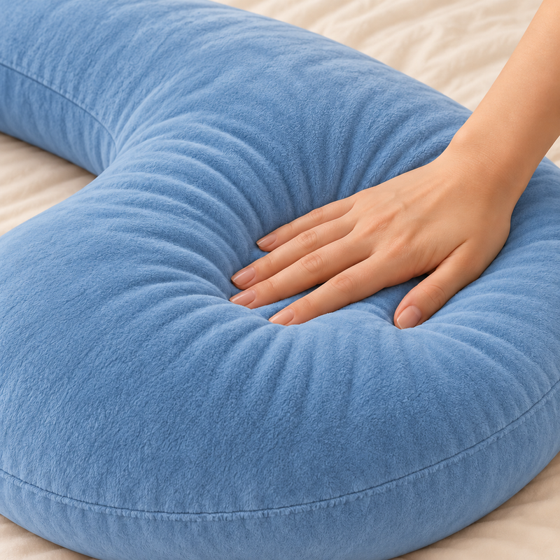 CozyFlorie Pregnancy Pillow – Blue – softness