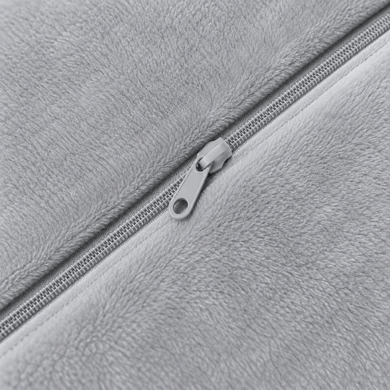 CozyFlorie Pregnancy Pillow – Light Grey – zipper
